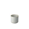 hasami porcelain Hasami Becher/Zylindrische Schale | O 8,5 Cm, H 7,2 Cm | Hellgrau Glanzend Glasiert | Hasami Porcelain