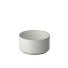 hasami porcelain Hasami Zylindrische Schale | O 14,5 Cm, H 7,2 Cm | Hellgrau Glanzend Glasiert | Hasami Porcelain