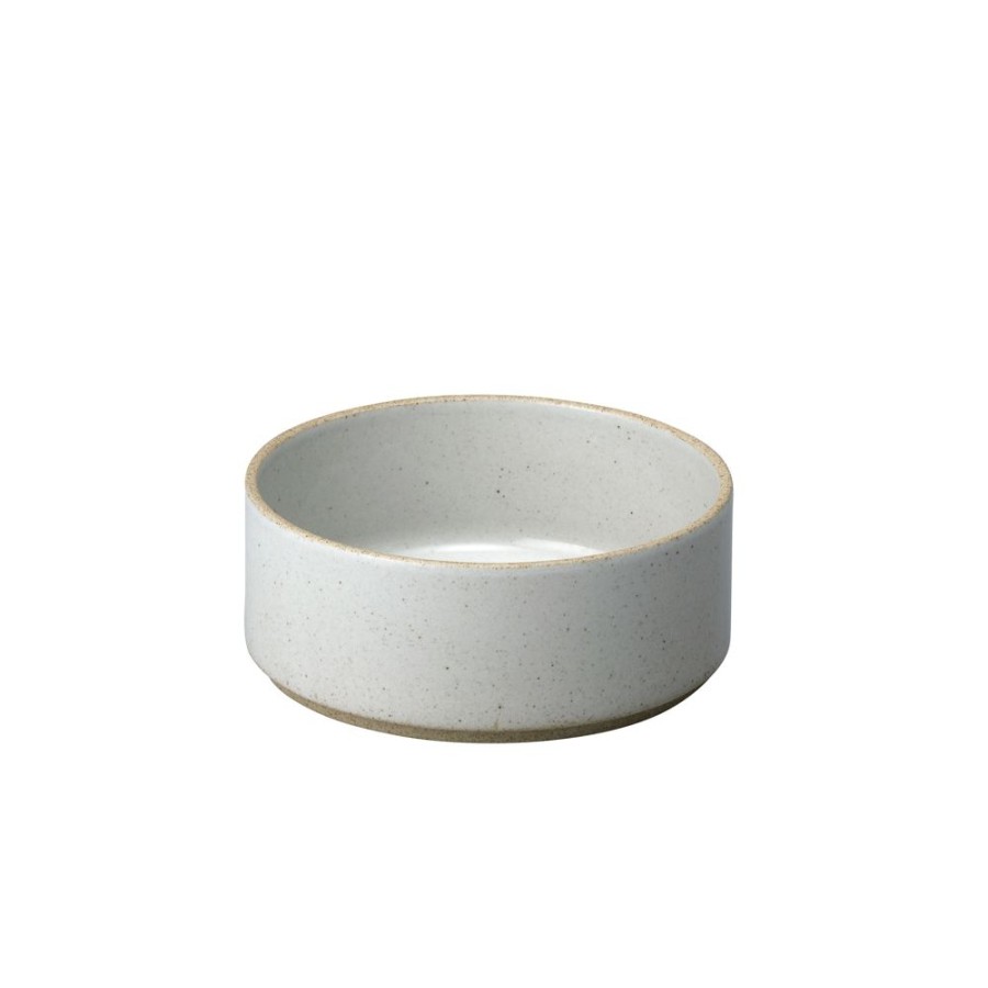 hasami porcelain Hasami Zylindrische Schale | O 14,5 Cm, H 5,5 Cm | Hellgrau Glanzend Glasiert | Hasami Porcelain