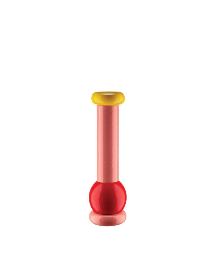 alessi Pfeffermuhle Sottsass | Rot-Pink-Gelb | Kochen