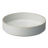 hasami porcelain Hasami Zylindrische Schale | O 25,5 Cm, H 5,5 Cm | Hellgrau Glanzend Glasiert | Hasami Porcelain