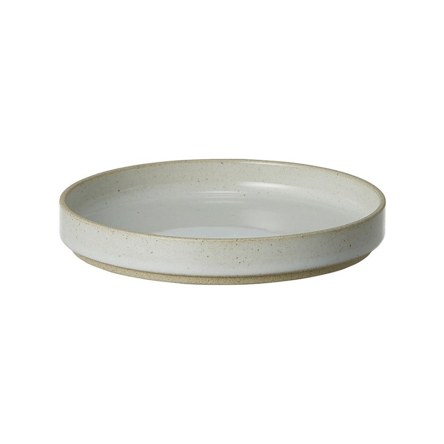 hasami porcelain Hasami Teller/Deckel | O 14,5 Cm | Hellgrau Glasiert | Hasami Porcelain