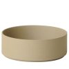 hasami porcelain Hasami Zylindrische Schale | O 22 Cm, H 7,2 Cm | Sand | Hasami Porcelain