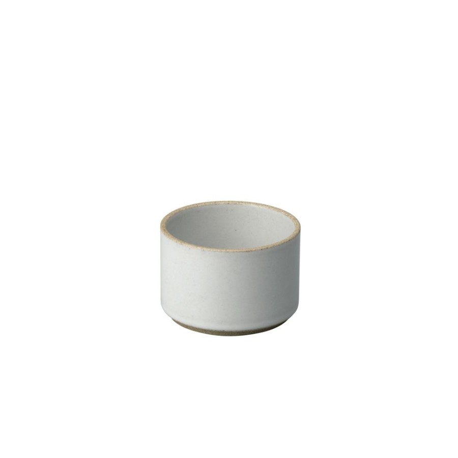 hasami porcelain Hasami Becher/Zylindrische Schale | O 8,5 Cm, H 5,5 Cm | Hellgrau Glanzend Glasiert | Hasami Porcelain